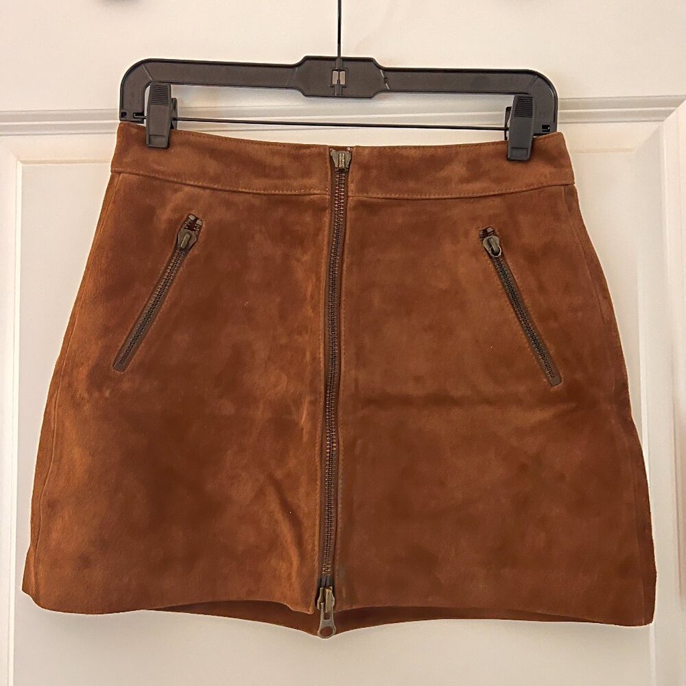 Pam & Gela suede mini skirt
